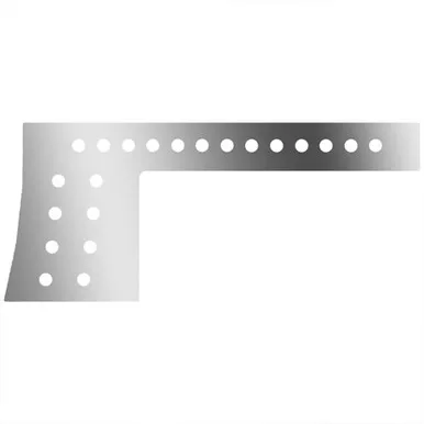 1-Piece Cab/Cowl Panels W/ 38 Total 3/4 Inch Light Holes For Peterbilt 389 131 BBC W/ DPF
