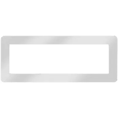 2.25 X 7.281 Inch Stainless Steel Radio Face Plate For Peterbilt 357, 365, 367, 378, 379, 388, 389