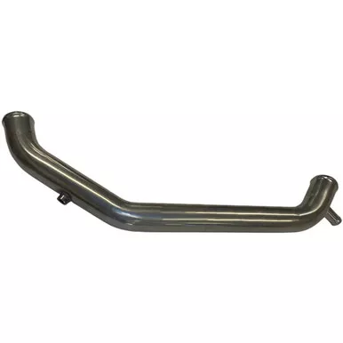 2.5 Inch SS Lower Coolant Tube W/ 3/4 Inch Pipe Thread Bung - F66-2574 For Kenworth T680 W/ Cummins ISX