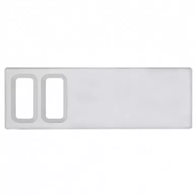 2 Opening Chrome Plastic Dash Switch Panel Cover For International
