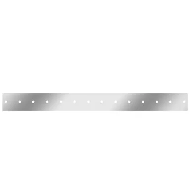 4 X 94 Inch Stainless Steel Under-Bumper Light Bar W/ 14 Bullseye Light Holes