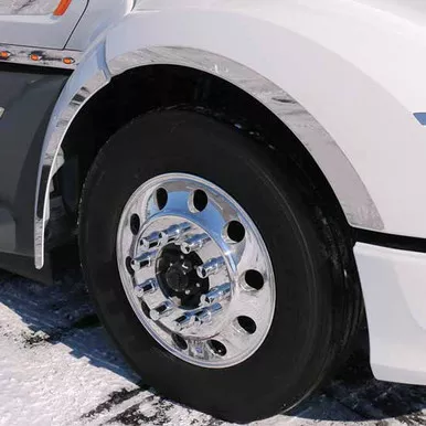 430 Stainless Steel 4-Piece Fender Trims For Peterbilt 579
