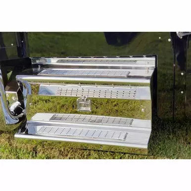 45 Inch Stainless Steel Tool Box Full Slip Cover For Kenworth W900B & W900L