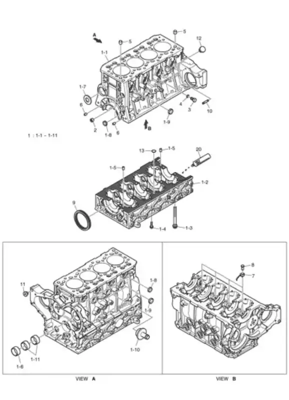 7030261 | Engine Block Replacement fits Bobcat Doosan D24 DL02