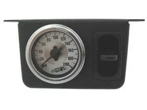 Air Lift 26161 - Single Needle Gauge Panel with one paddle switch- 200 PSI