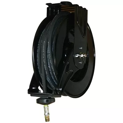 American Lube Equipment 1/2" x 50' Advantage2 Plus Double-Arm Oil/ATF/A/F Reel with Rubber Hose TIM-3928-50