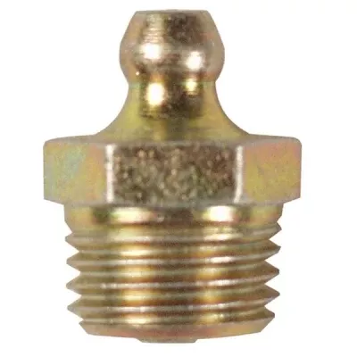 American Lube Equipment 1/4" PTF, Straight, .8" Long, Grease Fitting 14-001