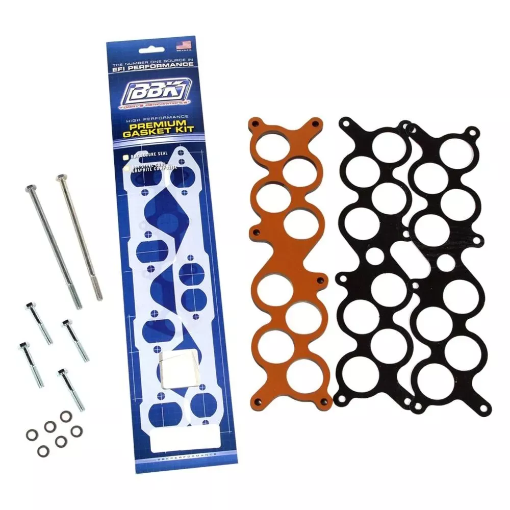 BBK Performance 1506 - Performance Phenolic Manifold Spacer Kit, 3/8 in, Incl. Gaskets, Bolts, Hardware