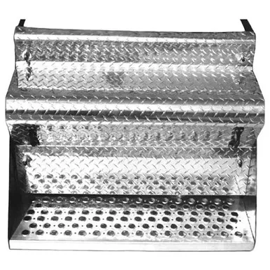 BESTfit Battery Box 45 Inch W/ Diamond Plate Cover, Lower Step & No Mounting Hardware For Kenworth W900B, W900L 2004-Older