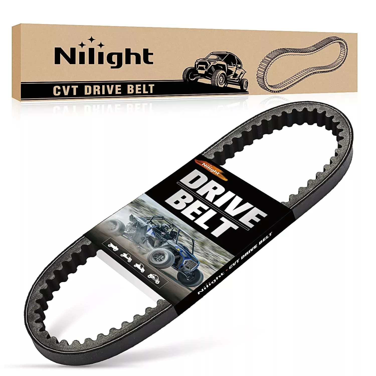 Drive Belt 30 Series Torque Converter Belt Fit for Manco 5959 Comet 203589 Murray 12-8487 Kartco 7628 Ken-bar Karts 5HP-7HP Engine Comet 30 Series Go Kart Asymmetrical Belt, 6 Pack