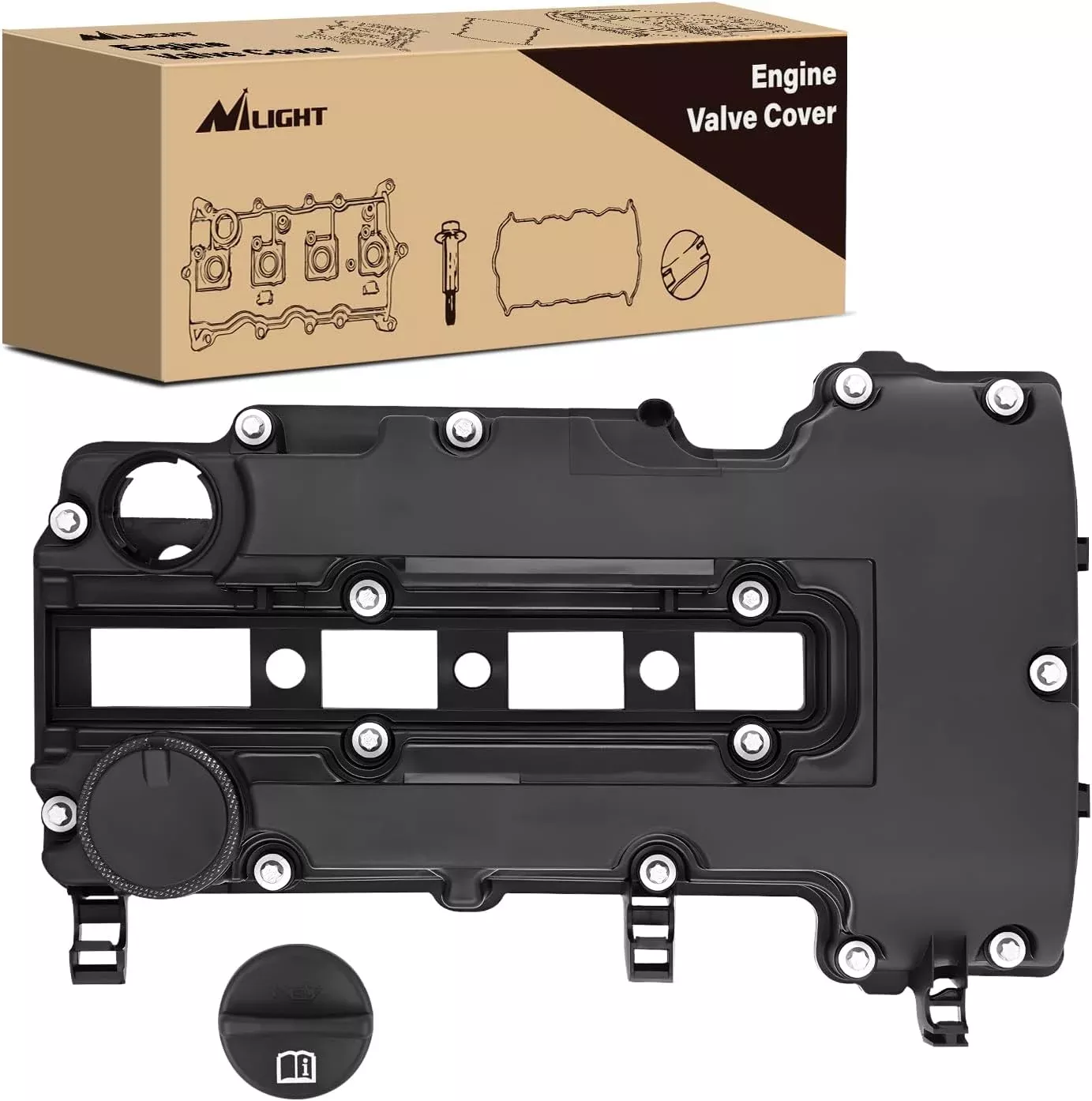Engine Valve Cover for Cadillac ELR 2014 2015 2016, Buick Encore & chevy Trax 2013-2016 2017 2018 2019, for Chevy Cruze 2011-2019, Cruze Limited 2016, Sonic 2012-2019 (Bolts Included)