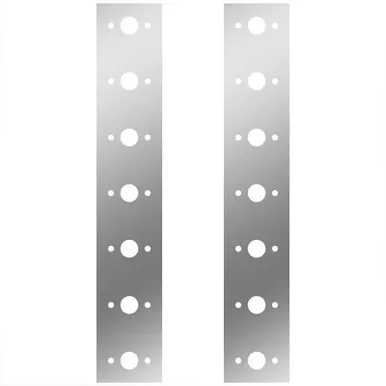 Front AC Panels W/ P3 Light Cutouts For 15 Inch Regular Donaldson Air Cleaner For Kenworth W900B, W900L - Pair