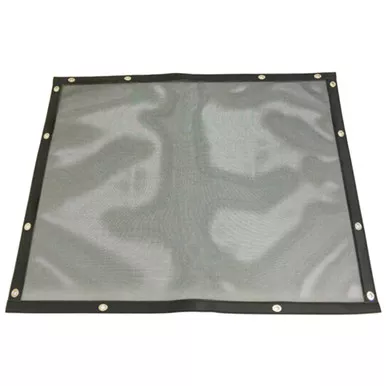 Plain Black Mesh Bug Screen W/ Black Vinyl For Peterbilt 389 Models