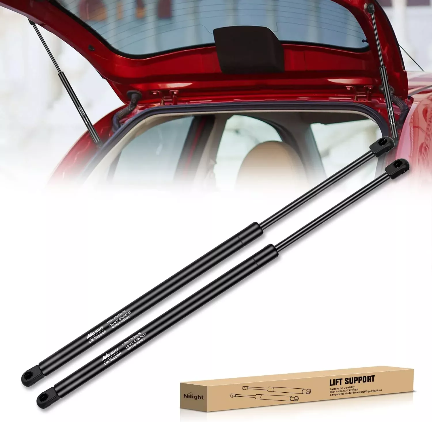 Rear Hatch Struts 6179 for Honda CR-V 2007-2011, Tailgate Lift Supports Rear Door Shocks 25 Inch, 2PCS Set Rod