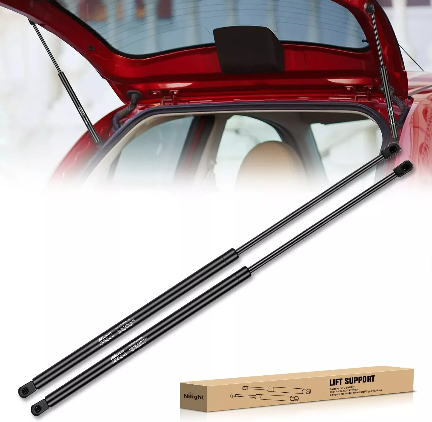 Rear Hatch Struts 6261 for Kia Sorento 2011-2014, Tailgate Lift Supports Rear Door Shocks 19 Inch, 2PCS Set Rod