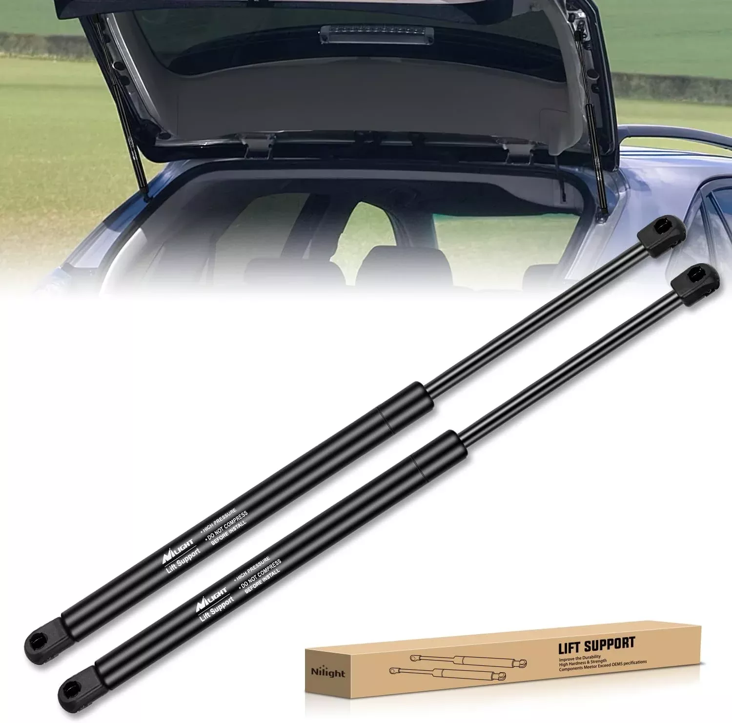 Rear Hatch Struts 6756 for Lexus RX350 2010-2015, Tailgate Lift Supports Rear Door Shocks 23 Inch for RX450h 2010-2015, 2PCS Set Rod