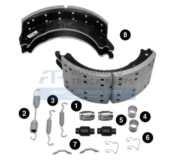 Rockwell Brake Shoe - Service Brake Shoe And Lining Kit