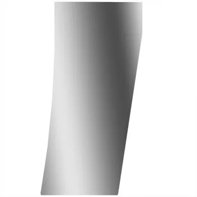 Stainless Steel Blank Narrow Cowl Extension Panels For Peterbilt 388