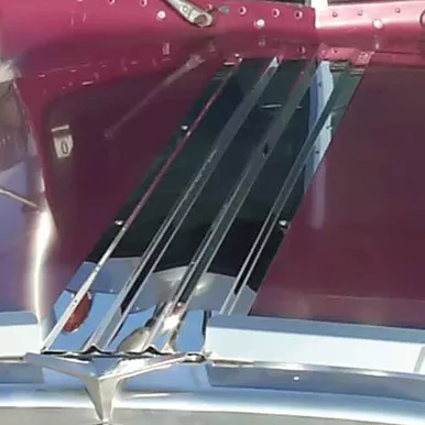 Stainless Steel Center Hood Trim For Regular 359 Peterbilt Hood